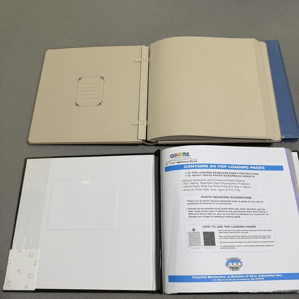 Scrapbook Album Lot Of 4 12" x 12" Post-bound‎ Marines Creative Memories Pioneer - Picture 9 of 16